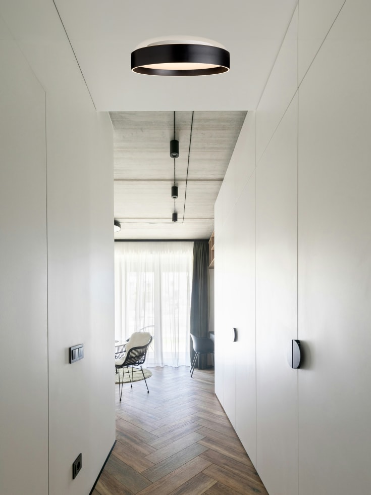 Halo Design Universal 3 Lite 1-2-3 plafond, sort, Ø50 cm