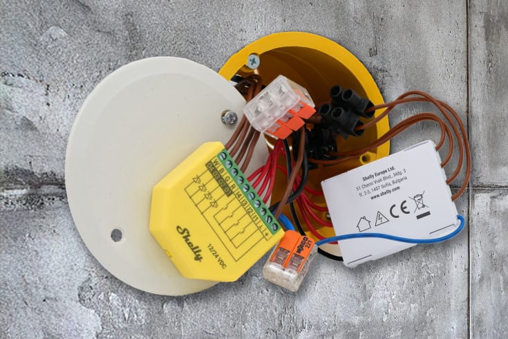 Shelly 4-kanals avkopplare 230V - AC till DC signalomvandlare