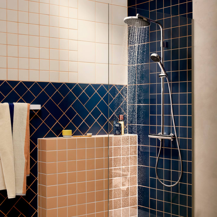 Hansgrohe Activera S Showerpipe 240 duschset, vattensparande, krom