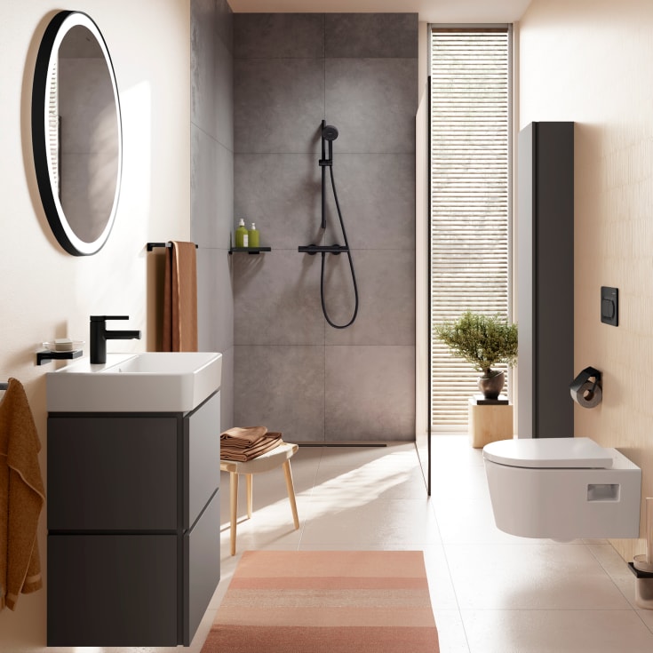 Hansgrohe Activera Select S brusesæt, vandbesparende, mat sort