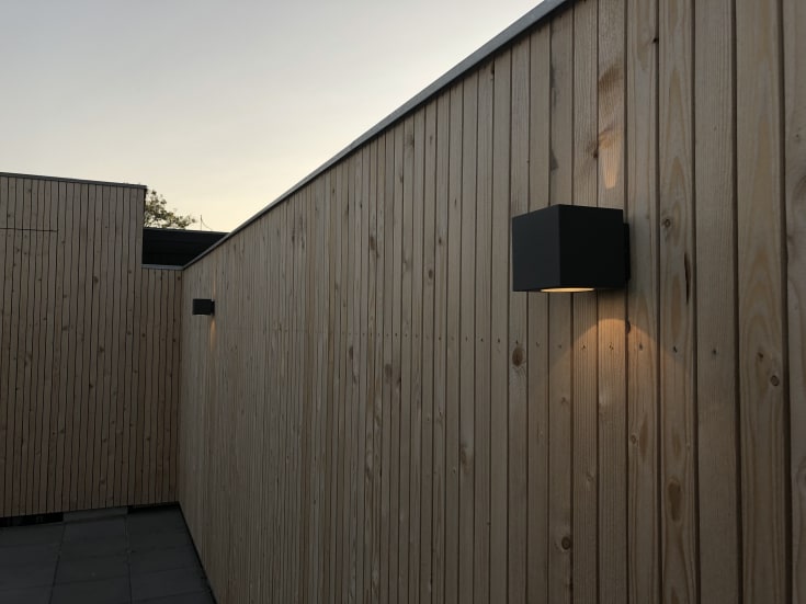 Scan Products Esta utendørs vegglampe, antrasitt