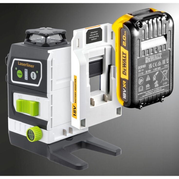Laserliner nätadapter 18V, för Dewalt-batteri