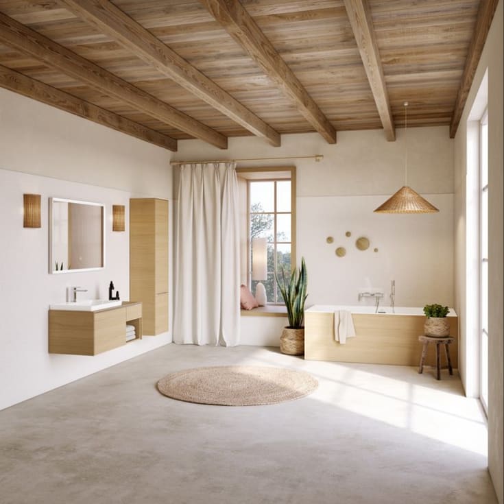 Villeroy & Boch Subway 3.0 Badekar for innbygging, med SilentFlow, 1800x800 mm, Stone White