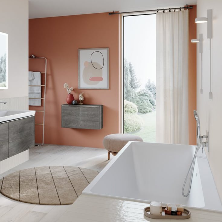 Villeroy & Boch Subway 3.0 Badekar for innbygging, med SilentFlow, 1800x800 mm, Stone White