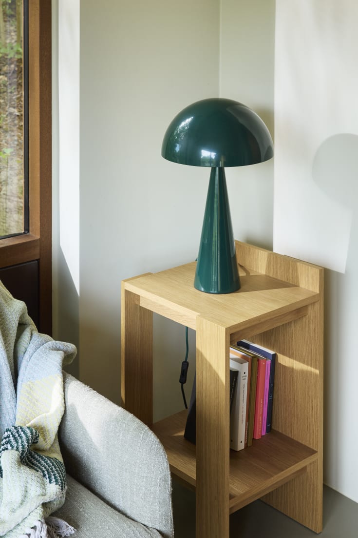 Hübsch Mush bordlampe, mørkegrønn, 50 cm