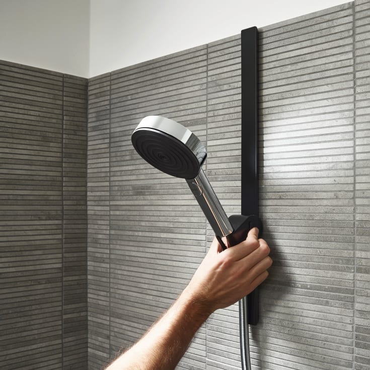 Hansgrohe WallStoris dusjholder, sort