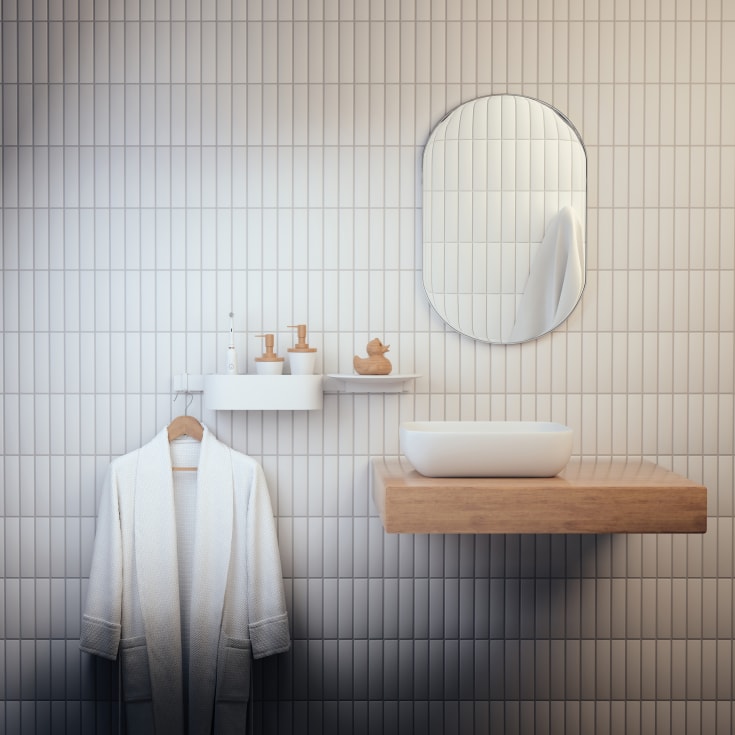 Hansgrohe WallStoris duschhylla, vit
