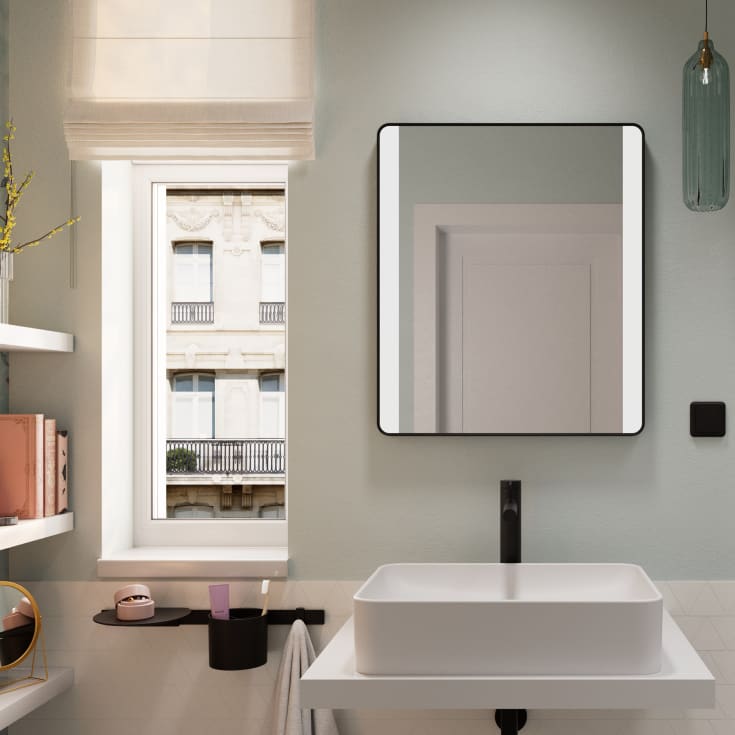 Hansgrohe WallStoris duschhylla, svart