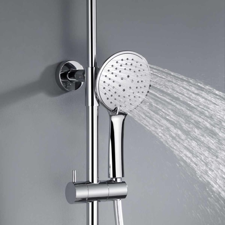 Bathlife Brusa badekarbatteri med dusjsett, krom
