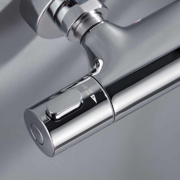 Bathlife Brusa badekarbatteri med dusjsett, krom