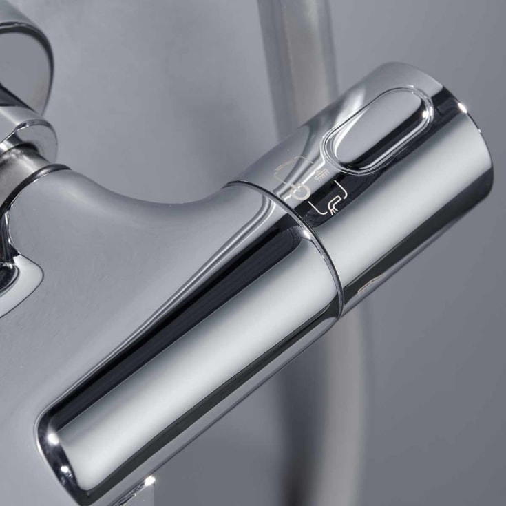 Bathlife Brusa badekarbatteri med dusjsett, krom