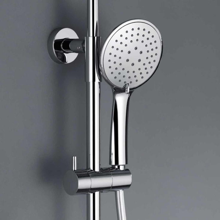 Bathlife Brusa takdusjsett, Ø24 cm, krom