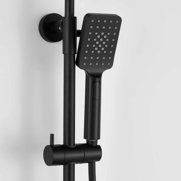 Bathlife Kaskad takdusjsett, Ø225 mm, sort