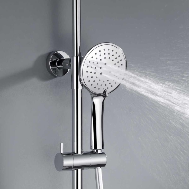 Bathlife Brusa badekarbatteri med dusjsett, krom