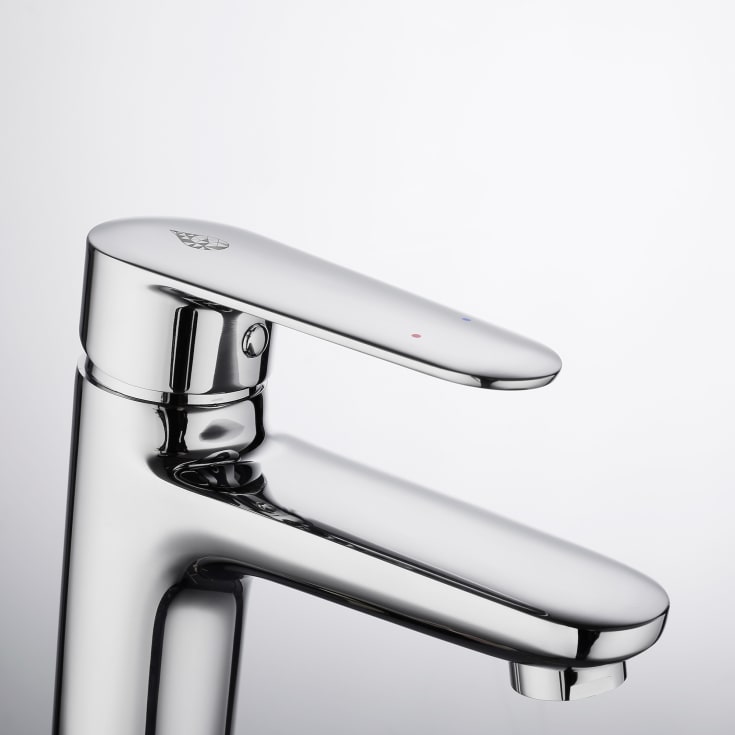 Bathlife Springa servantbatteri, uten bunnventil, krom