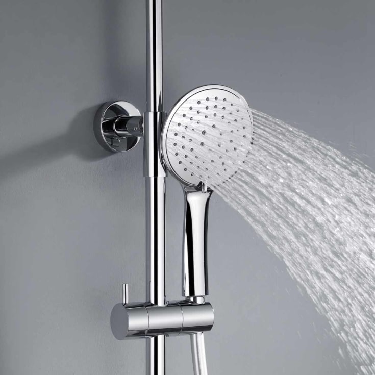 Bathlife Brusa badekarbatteri med dusjsett, krom