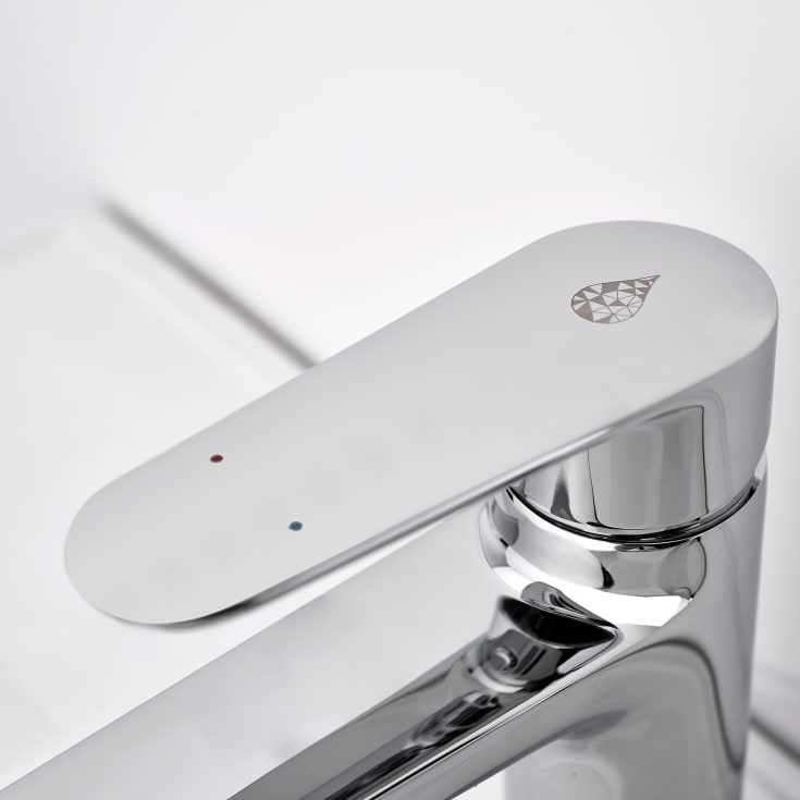 Bathlife Springa servantbatteri, uten bunnventil, krom