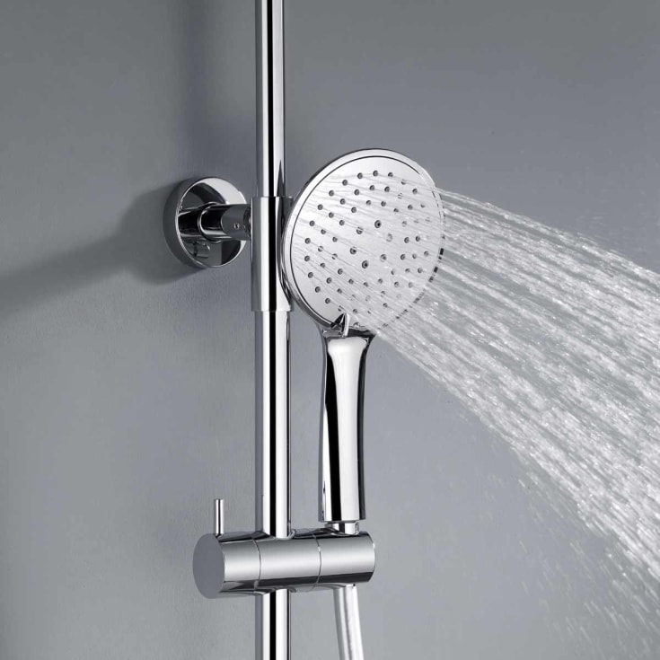 Bathlife Brusa takdusjsett, Ø24 cm, krom