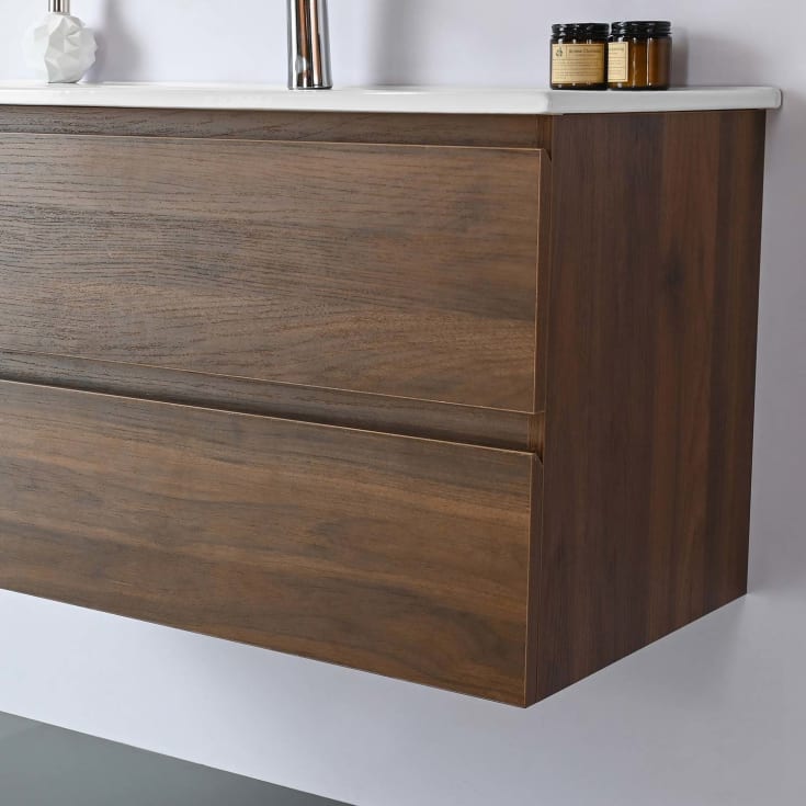 Bathlife Eufori møbelpakke, med servant, 101x46,5x50 cm, valnøtt