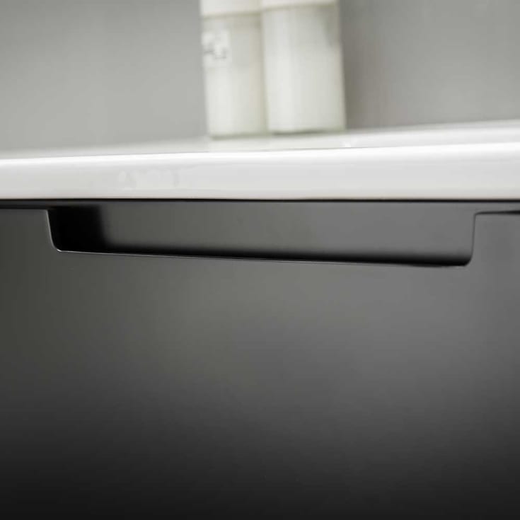 Bathlife Glädje møbelpakke, med servant, 100x46x50 cm, sort matt