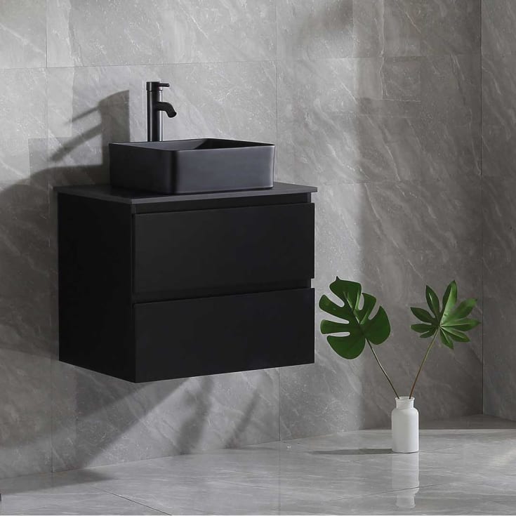 Bathlife Extas møbelpakke, med servant, 60x46,5x50 cm, sort