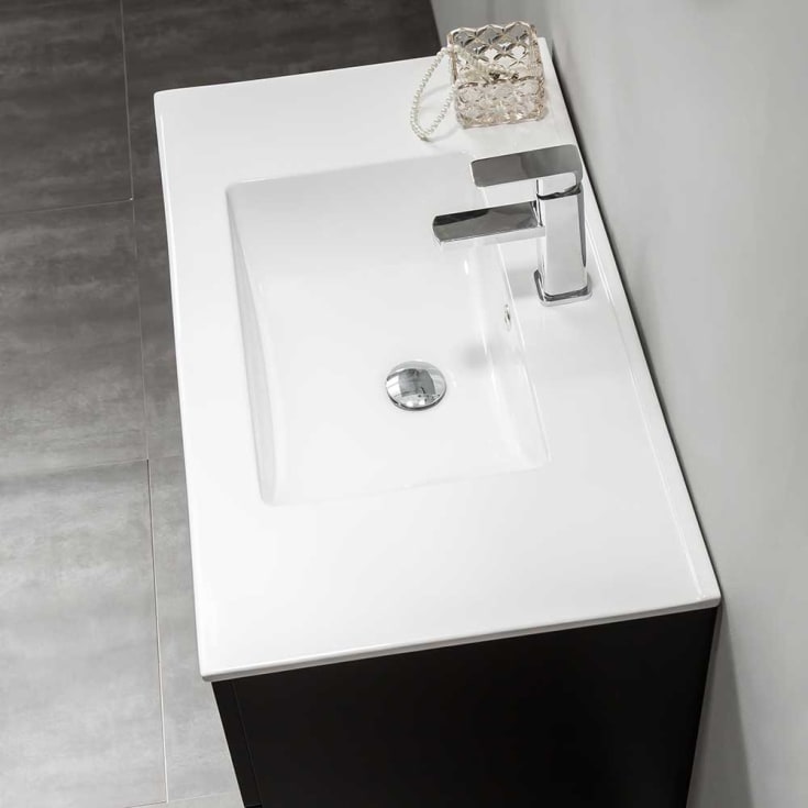 Bathlife Glädje møbelpakke, med servant, 80x46x50 cm, sort matt