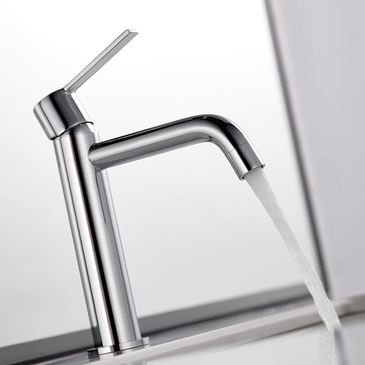 Bathlife Tillra servantbatteri, uten bunnventil, krom