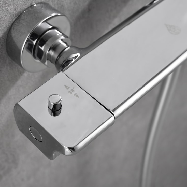 Bathlife Stimma dusjbatteri,krom