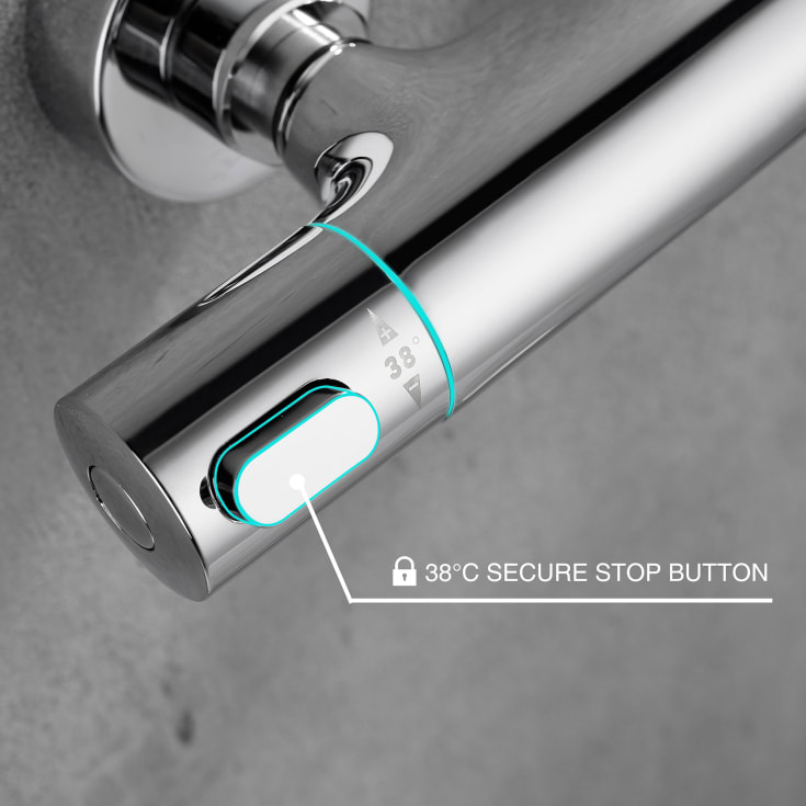 Bathlife Brusa dusjbatteri, krom