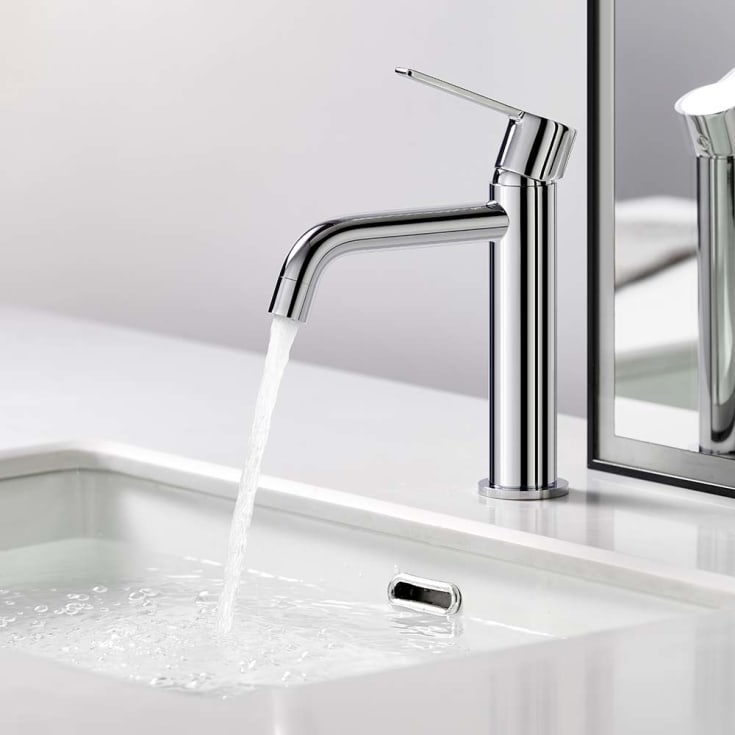 Bathlife Tillra servantbatteri, uten bunnventil, krom