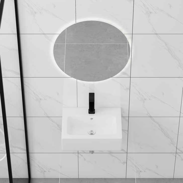 Bathlife Kraft vegghengt servant, 45x35 cm, hvit
