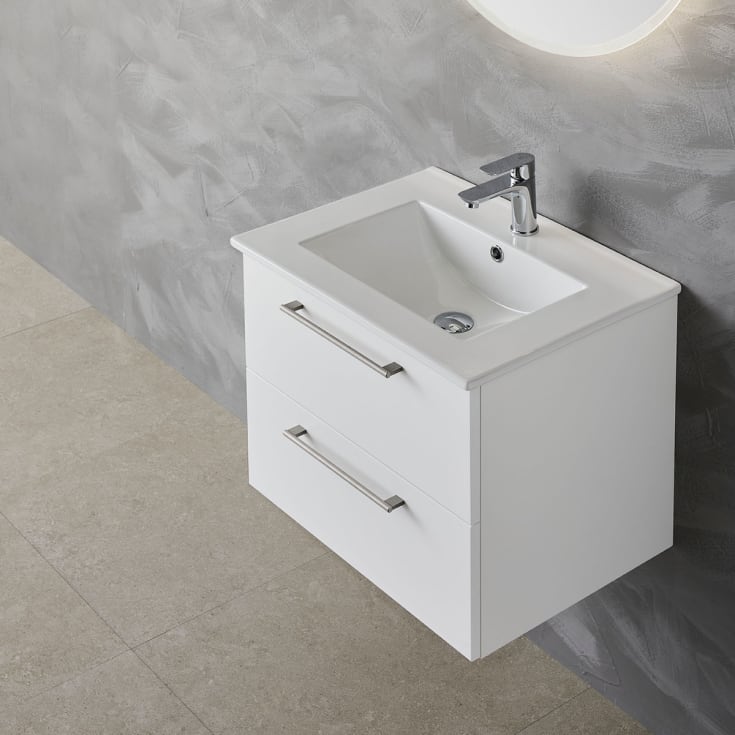 Bathlife Lust møbelpakke, med servant, 60x46,5x48 cm, hvit