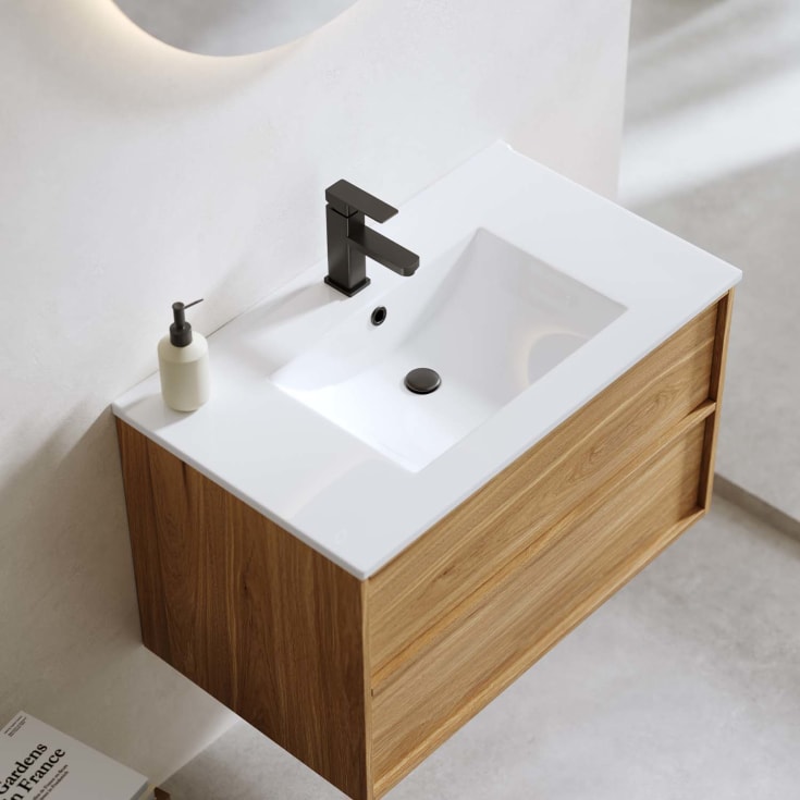 Bathlife Charm møbelpakke, med servant, 81x46,5x52 cm, eik