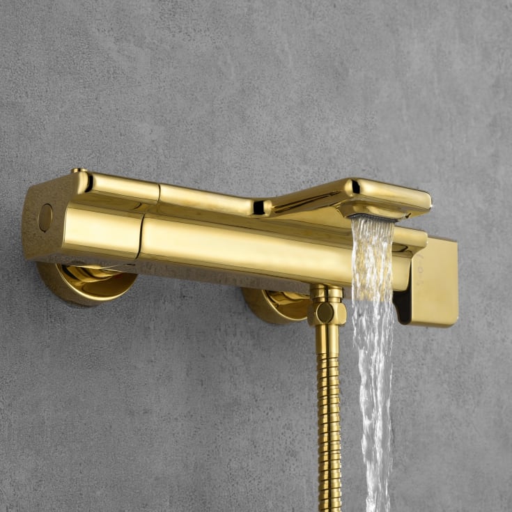 Bathlife Stimma Tapp badekarsbatteri, messing