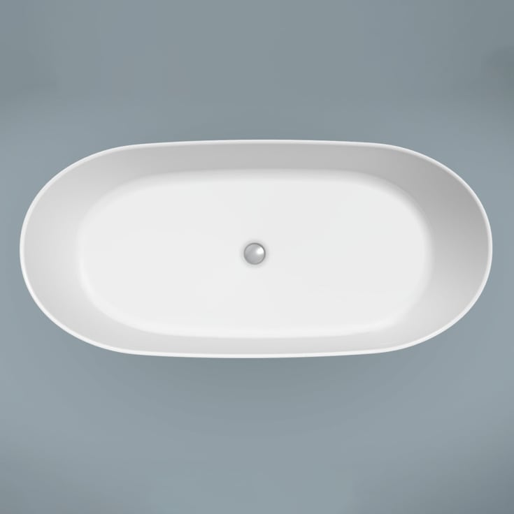 Bathlife Vila badekar, 160x74 cm, hvit