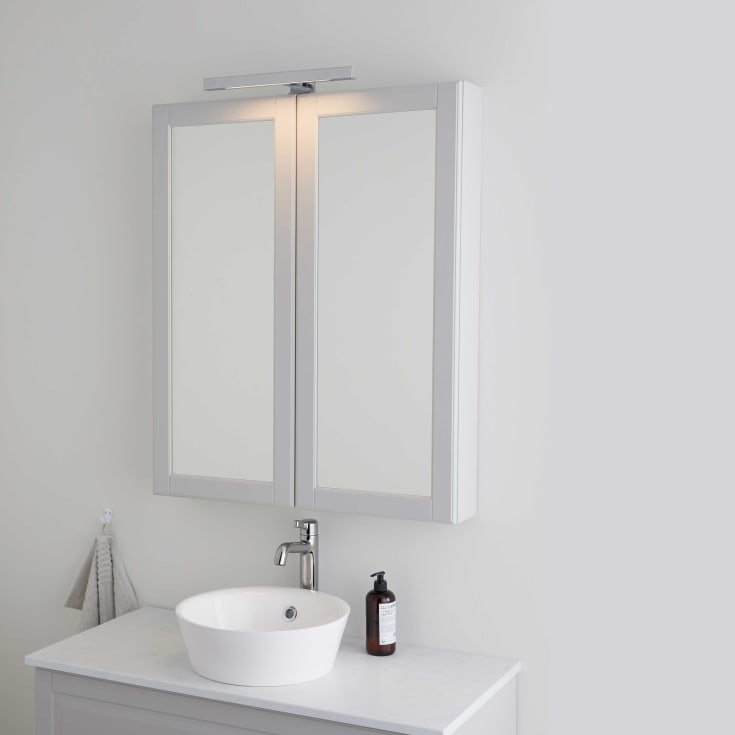 Bathlife Ljus skapbelysning, 38 cm, krom