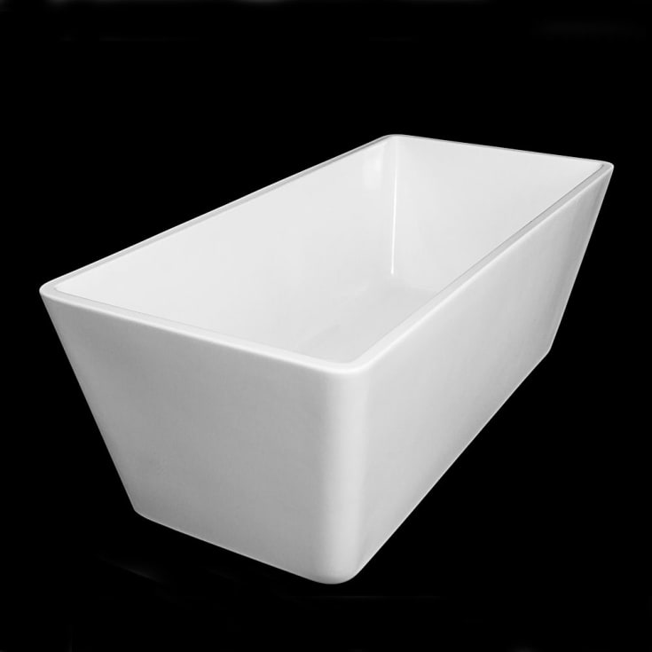 Bathlife Ideal badekar, 160x75 cm, hvit