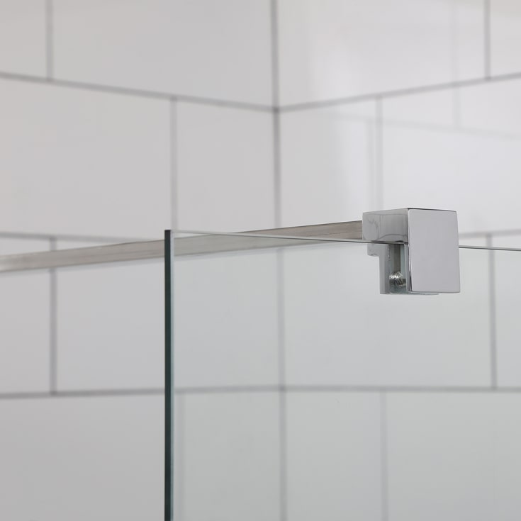 Bathlife Allsidig dusjhjørne 90x70 cm, klart glass, satin profil