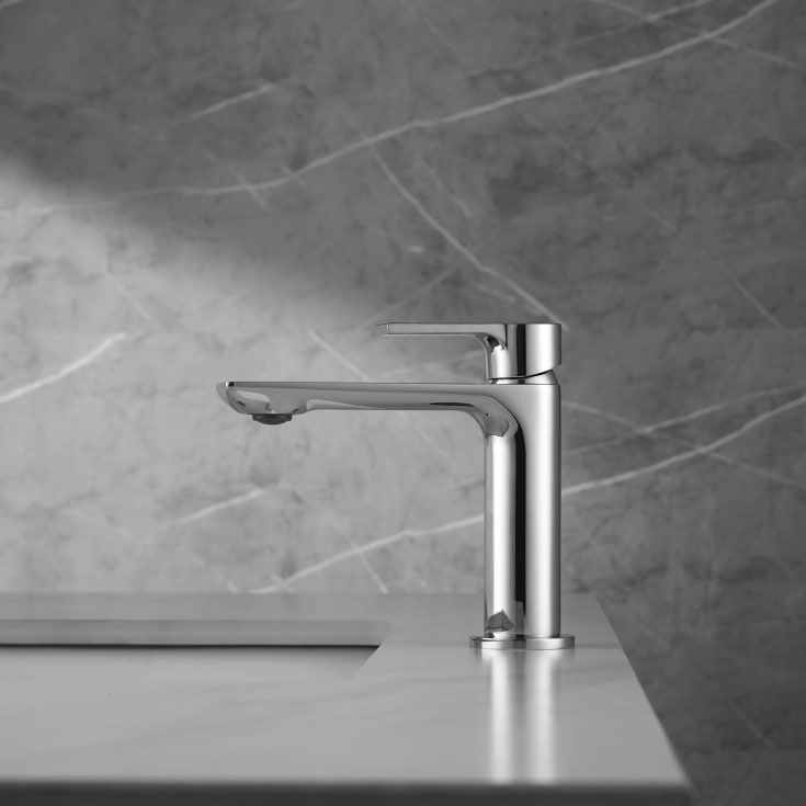 Bathlife Skimra servantbatteri, uten bunnventil, krom