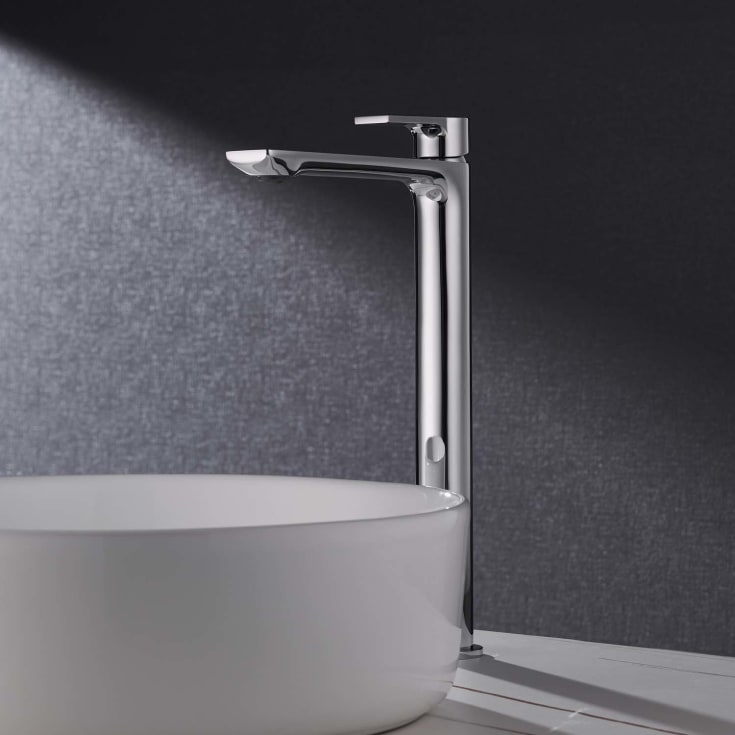 Bathlife Skimra servantbatteri, uten bunnventil, høy modell, krom