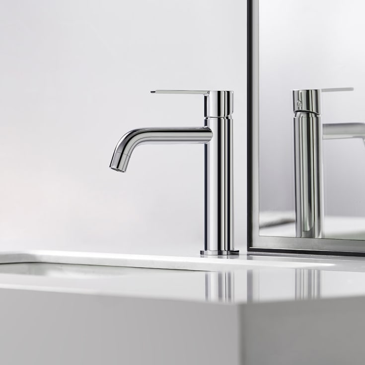 Bathlife Tillra servantbatteri, uten bunnventil, krom