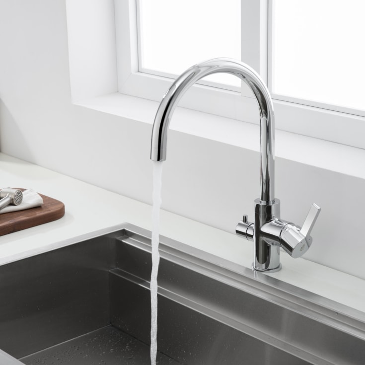 Bathlife Ocean kjøkkenarmatur, krom