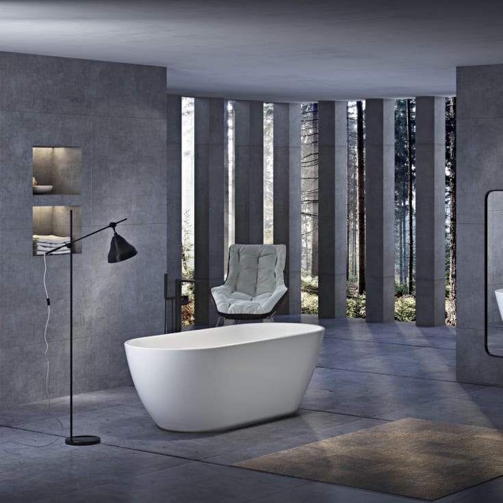 Bathlife Trygg badekar, 150x72 cm, hvit
