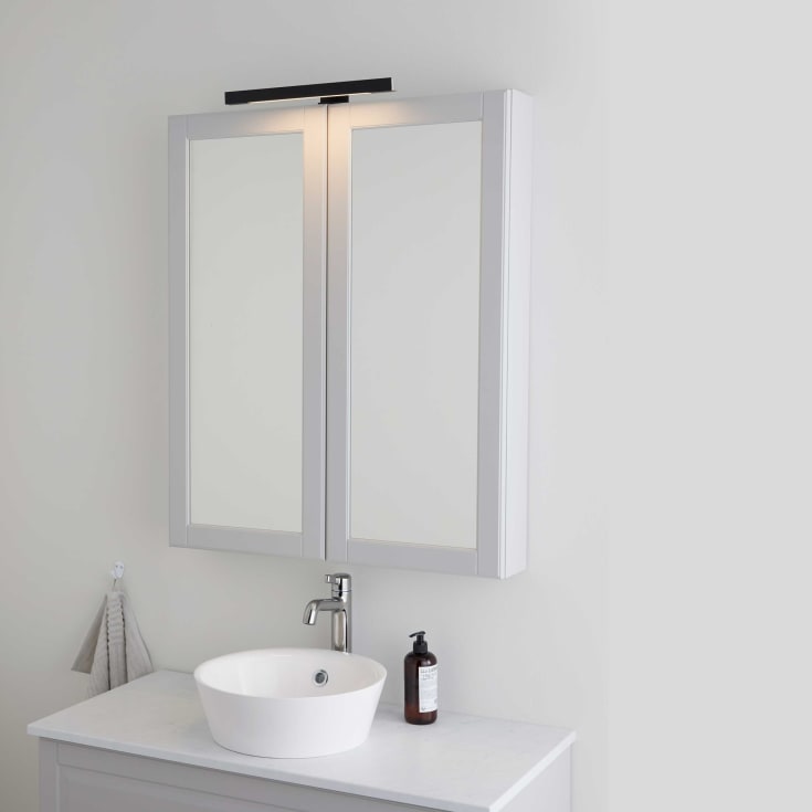 Bathlife Ljus skapbelysning, 38 cm, sort