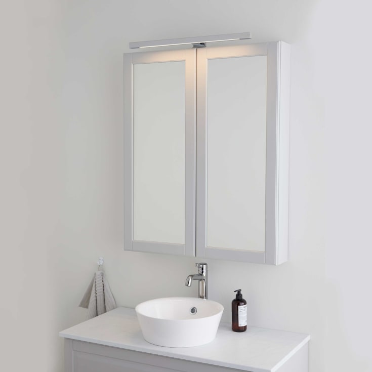 Bathlife Ljus skapbelysning, 38 cm, krom