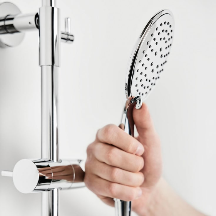 Bathlife Brusa badekarbatteri med dusjsett, krom