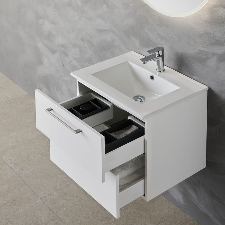 Bathlife Lust møbelpakke, med servant, 60x46,5x48 cm, hvit