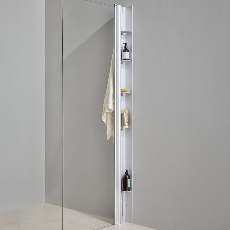 Bathlife Skyla dusjhylle, aluminium