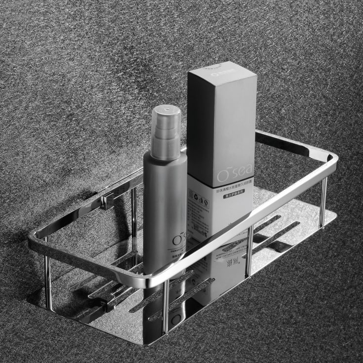 Bathlife Stadga dusjkurv, 30x13 cm, krom