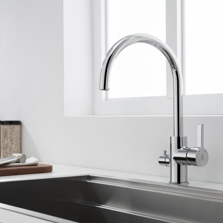 Bathlife Ocean kjøkkenarmatur, krom